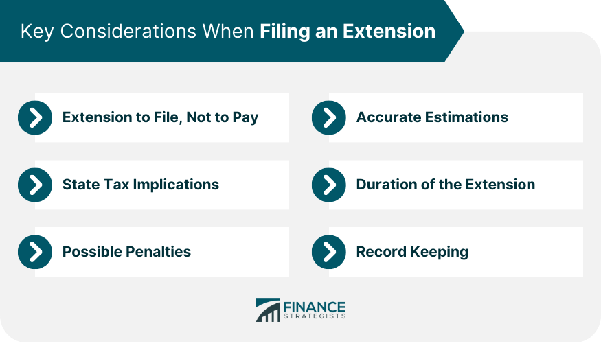 Key Considerations When Filing an Extension