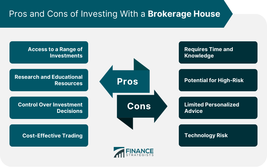 Pros and Cons of Investing With a Brokerage House
