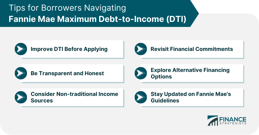 Tips for Borrowers Navigating Fannie Mae Maximum Debt to Income (DTI)
