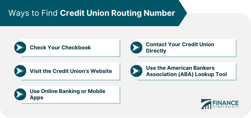 Ways to Find Credit Union Routing Number