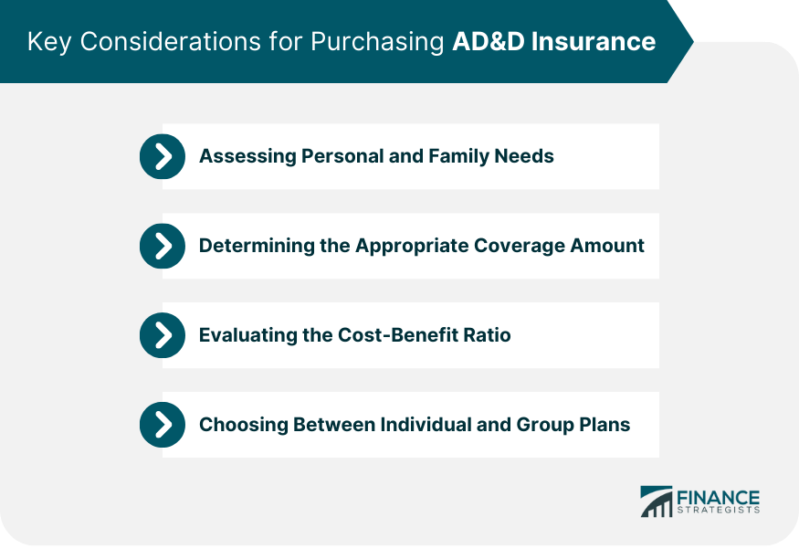 Key Considerations for Purchasing AD&D Insurance